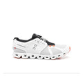 Tenis on cloud 6 Blanco  naranja