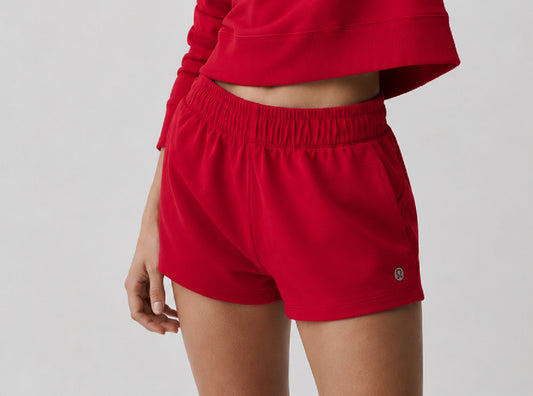 Short lululemon rojo
