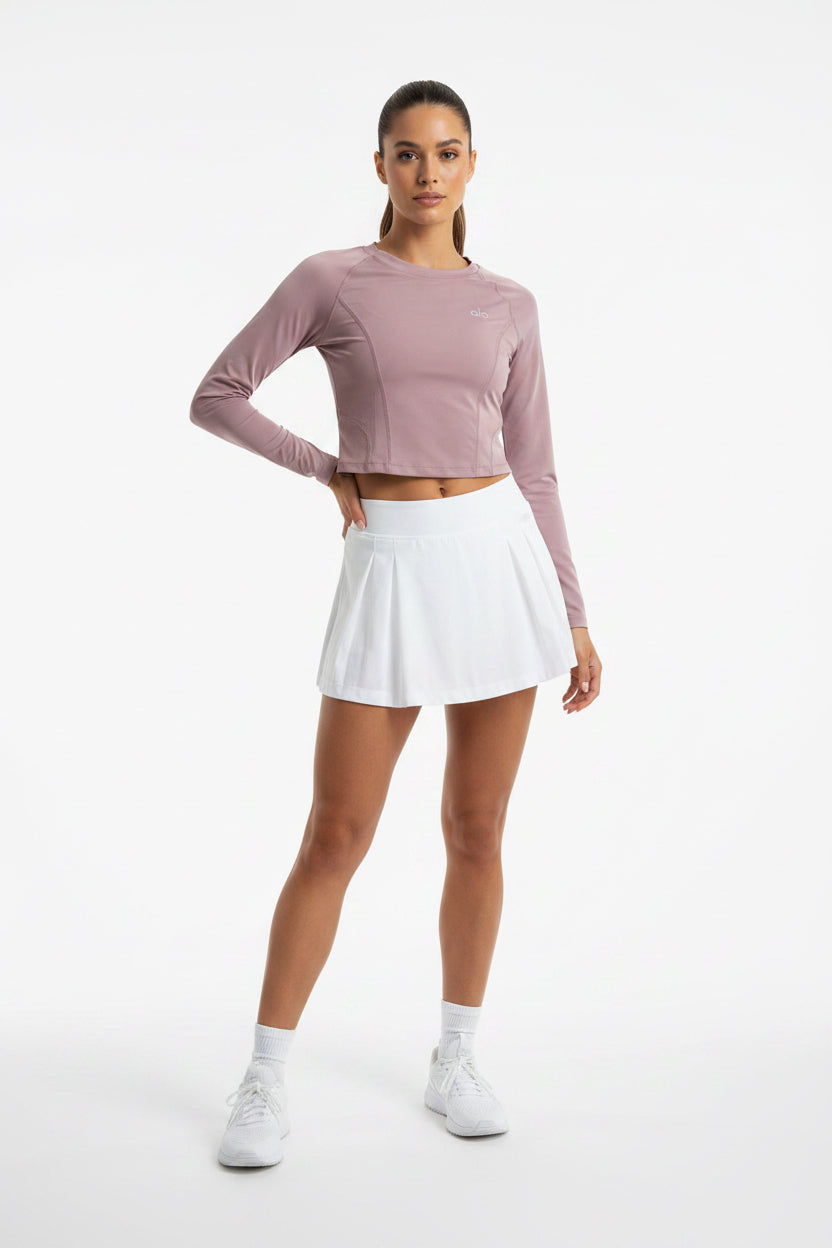 Playera Alo yoga manga larga rosa