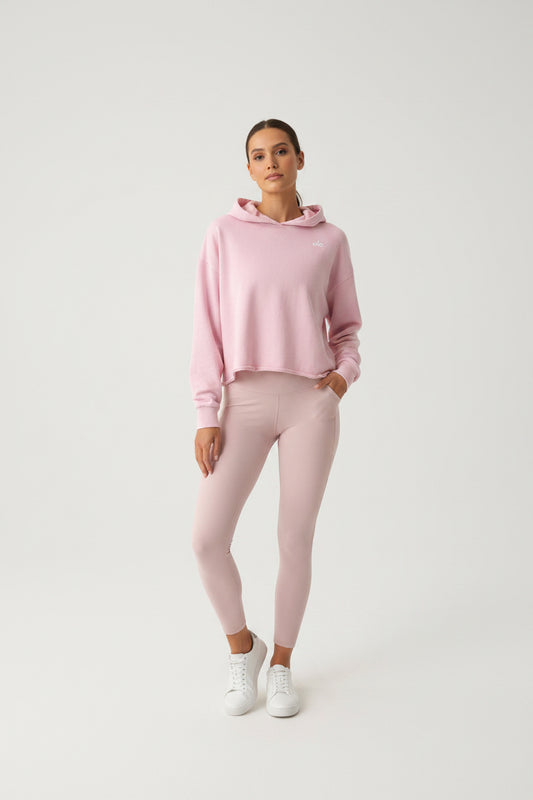Sudadera Alo yoga rosa oversize
