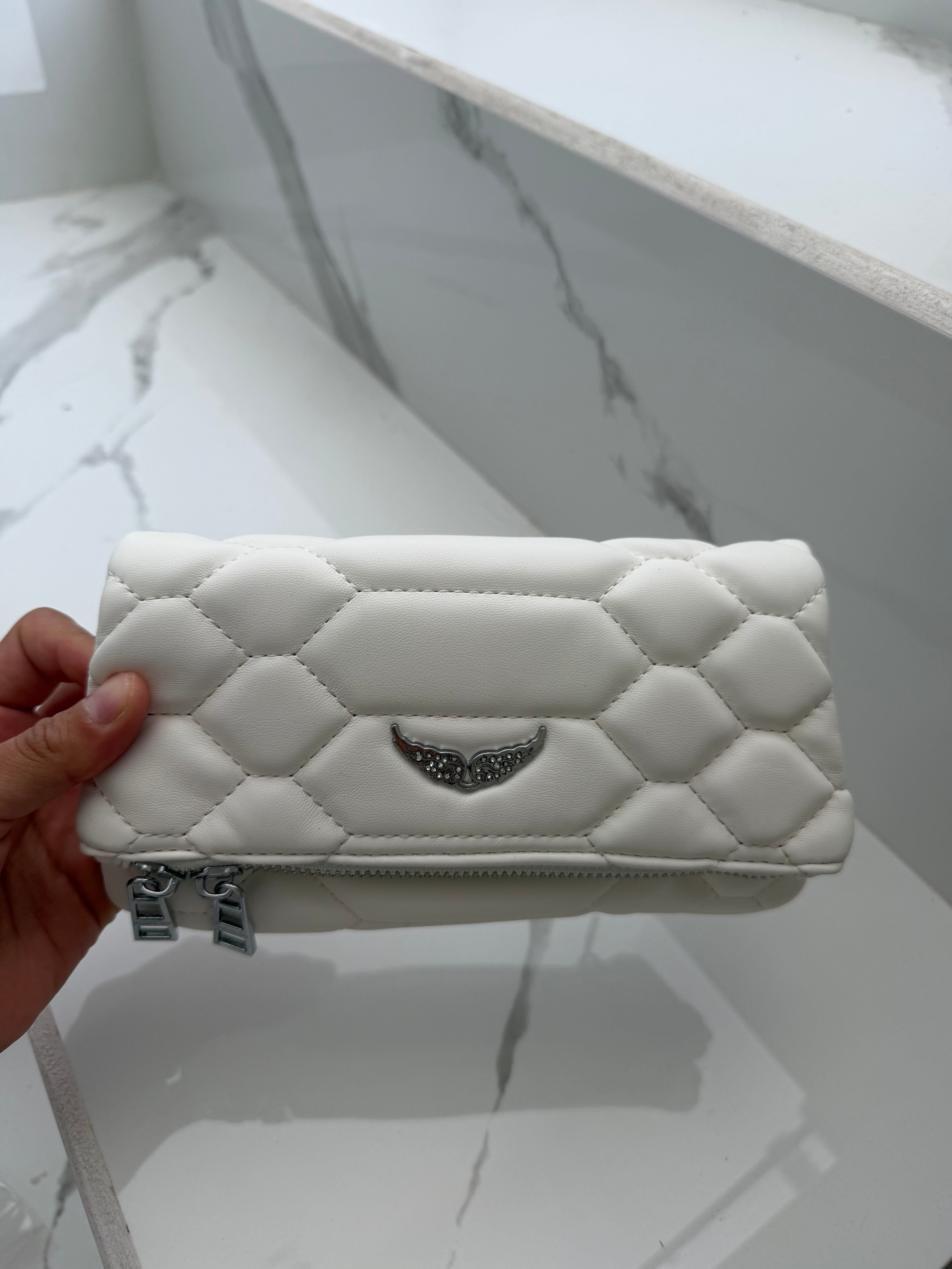 Bolsa zadig & voltaire  blanca mini