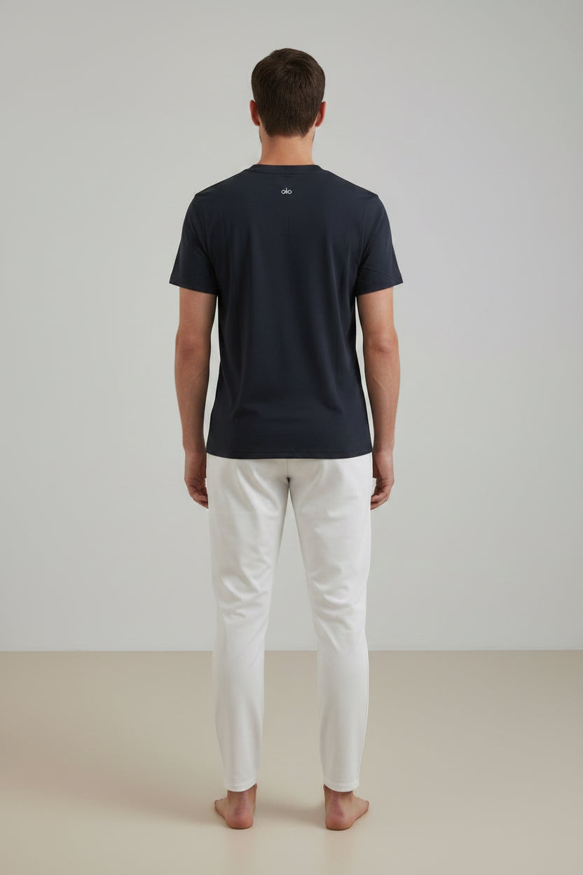 Playera Alo yoga  básica caballero negra