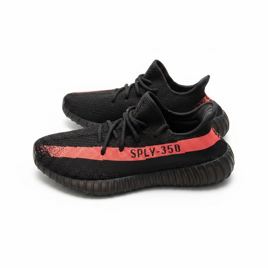 Yeezy 350 bots negros franja salmón