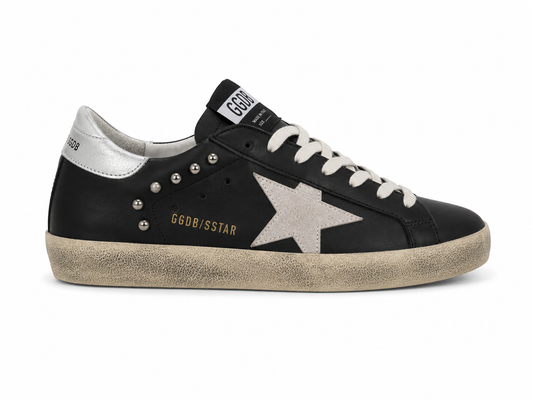 Golden goose negro plata