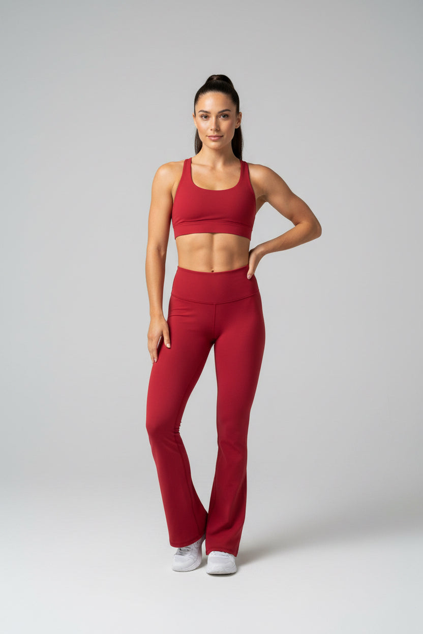 Conjunto lululemon rojo liso