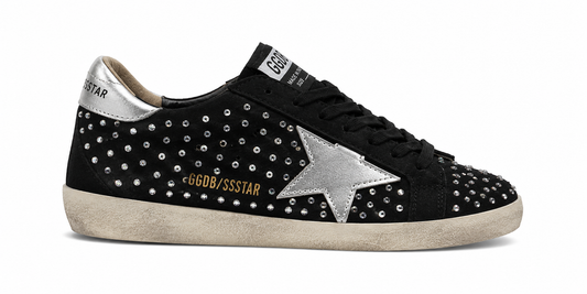 Golden goose negro brillo