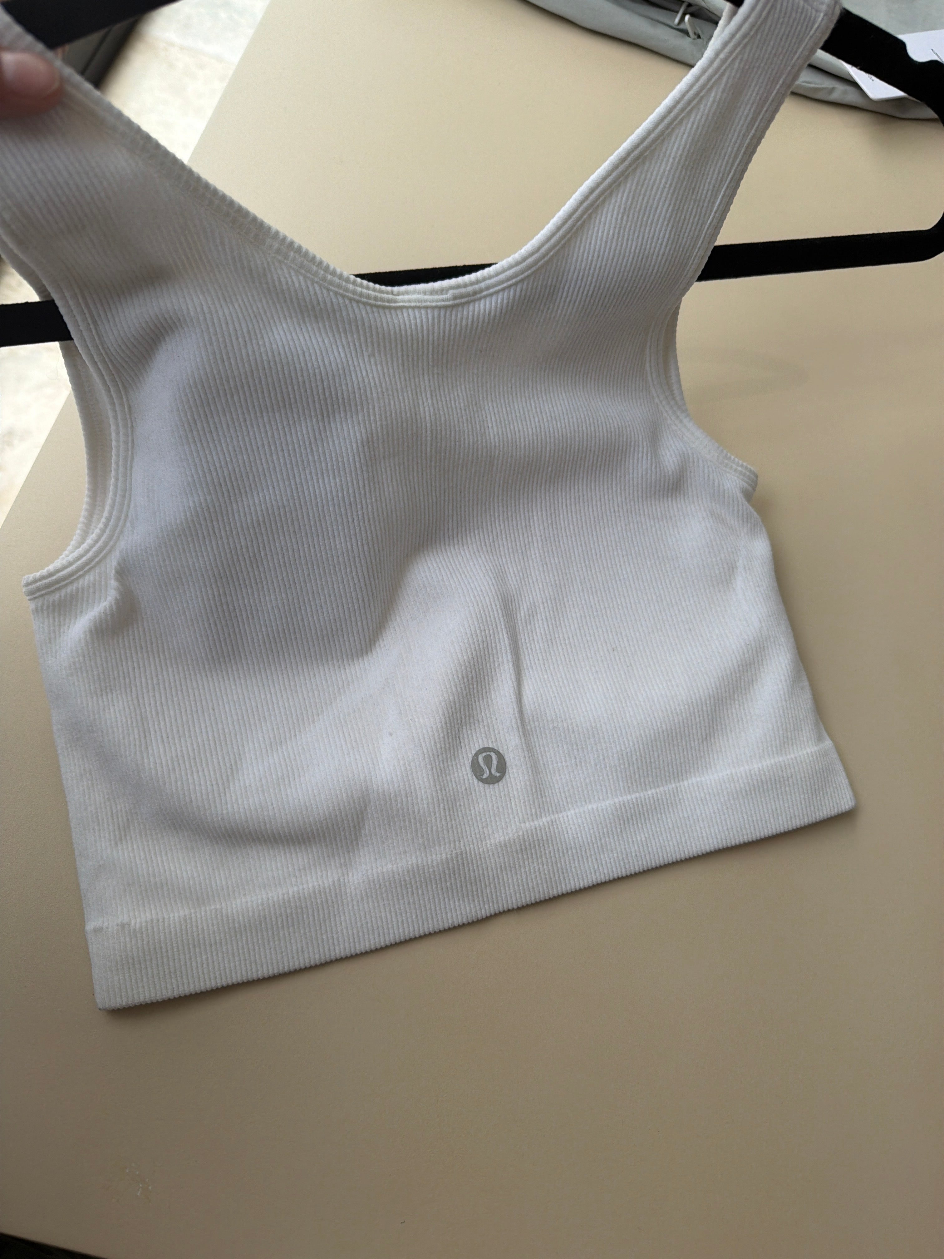 Top crop lululemon blanco
