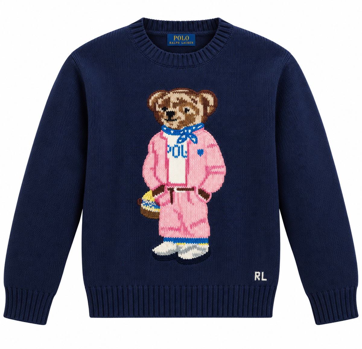 Polo RLsueter osito azul marino