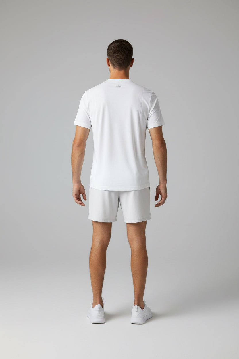 Playera Alo yoga básica blanca caballero