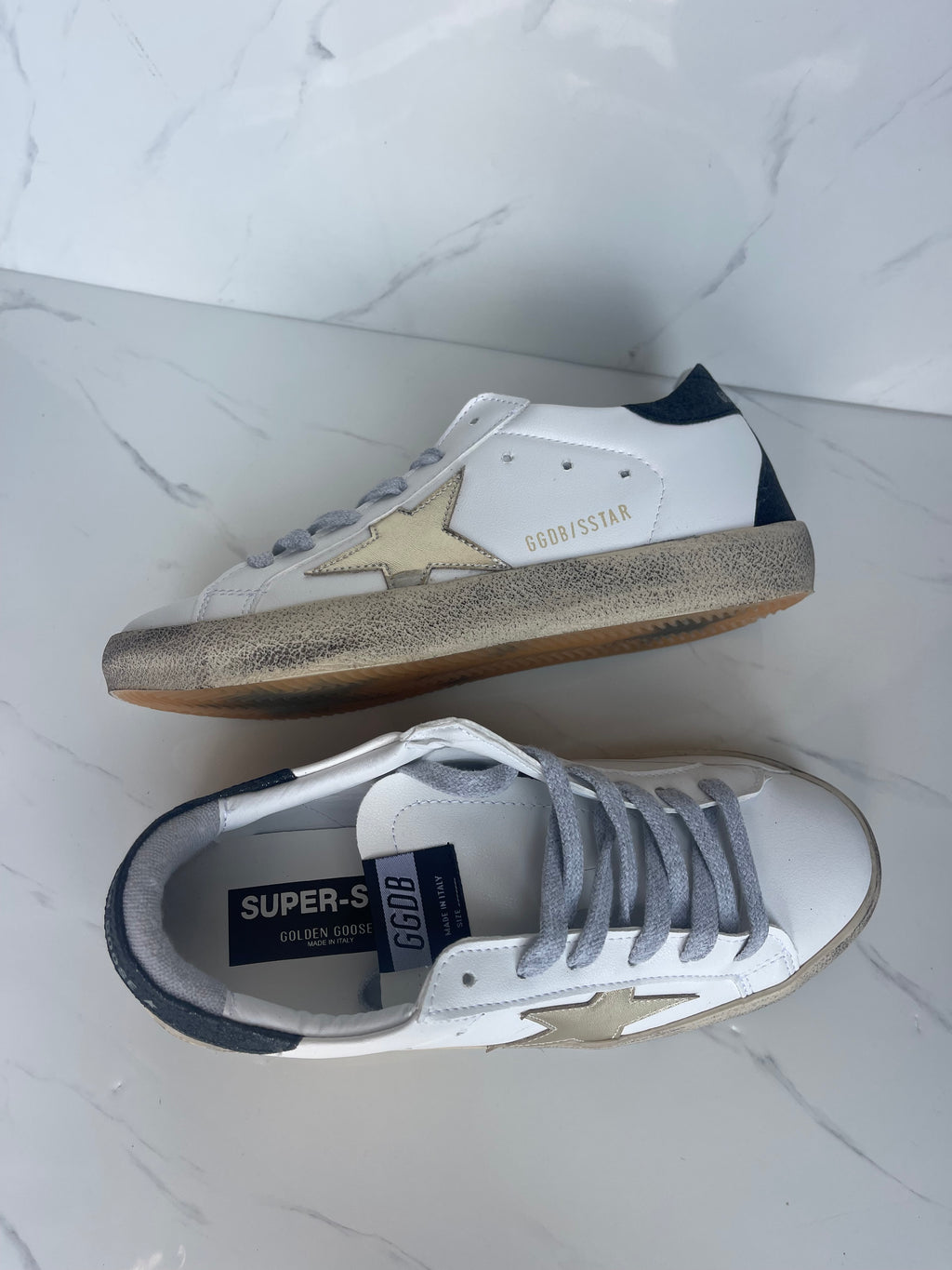 Golden goose estrella dorado talón negro
