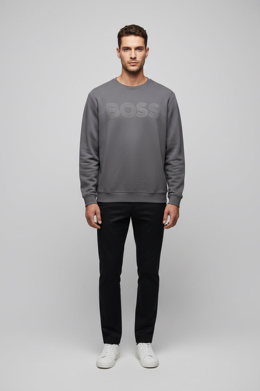 Sudadera Hugo Boss gris obscuro