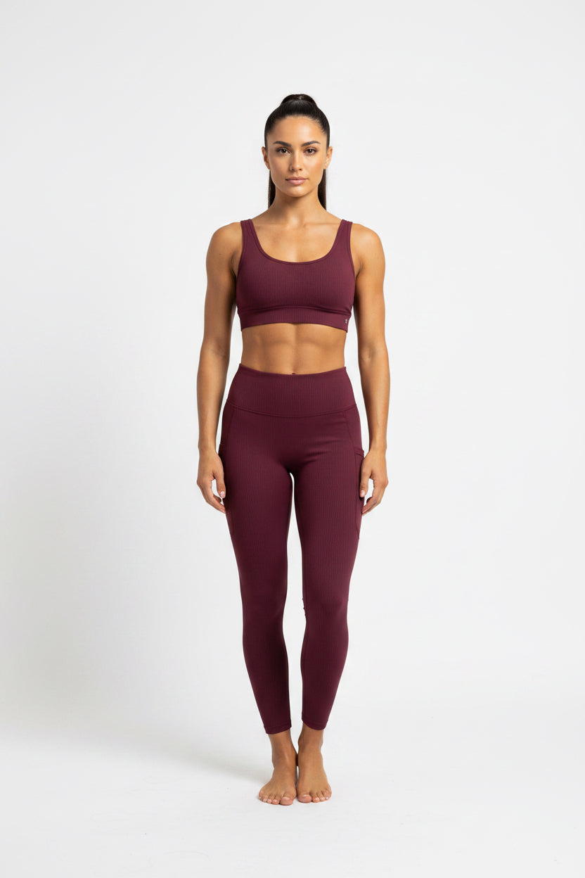 Conjunto lululemon liso vino