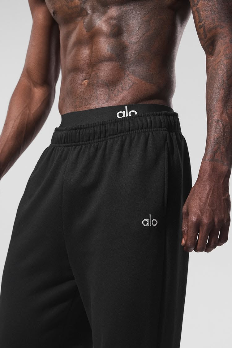 Pants Alo yoga negro recto algodón