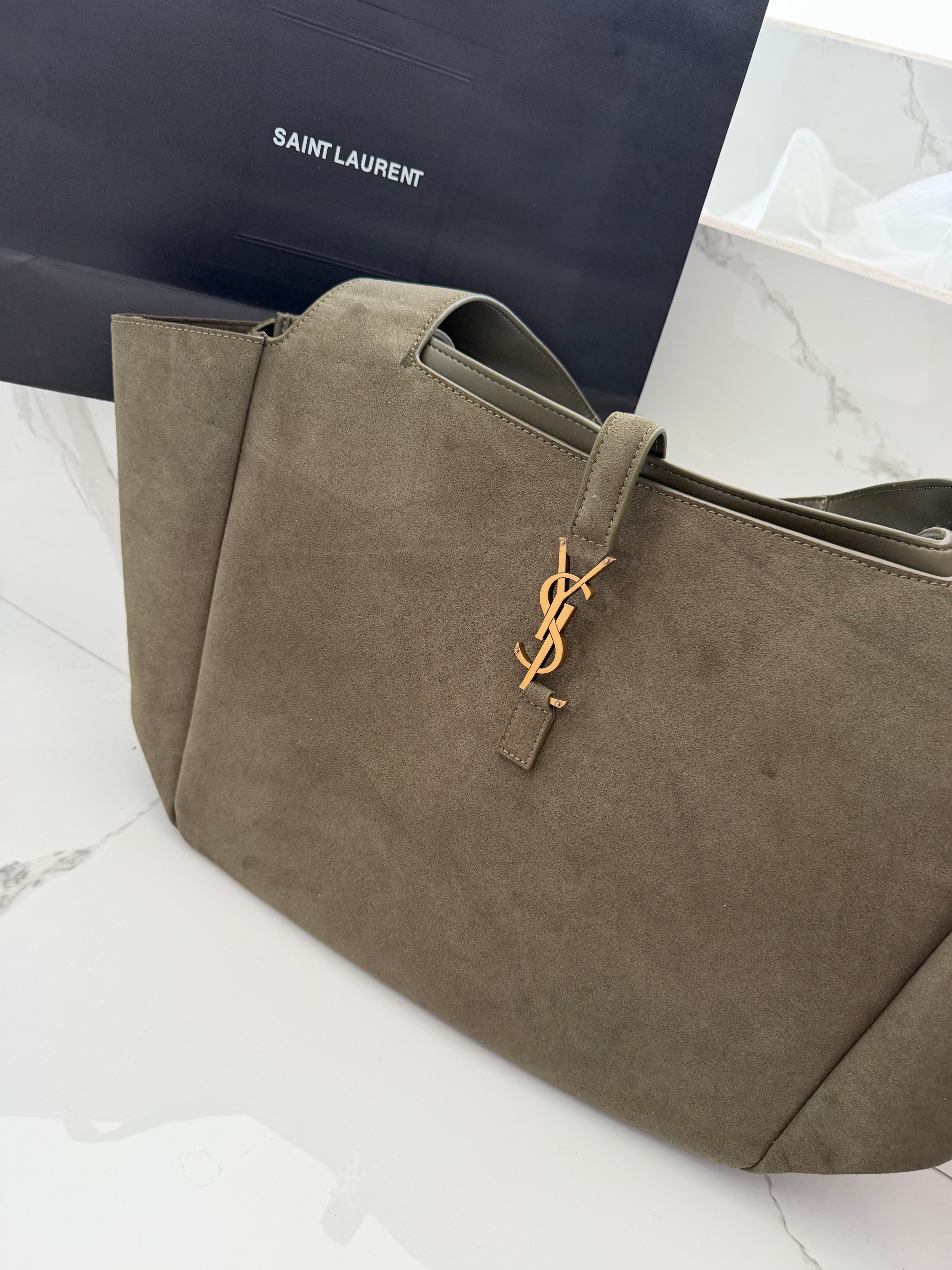 Bolsa ysl piel verde