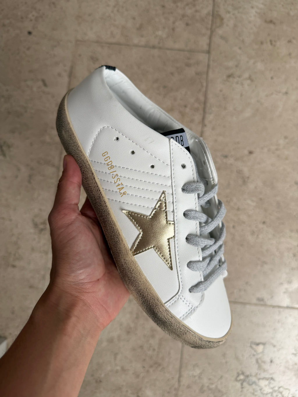 Golden goose meter dorado Blanco
