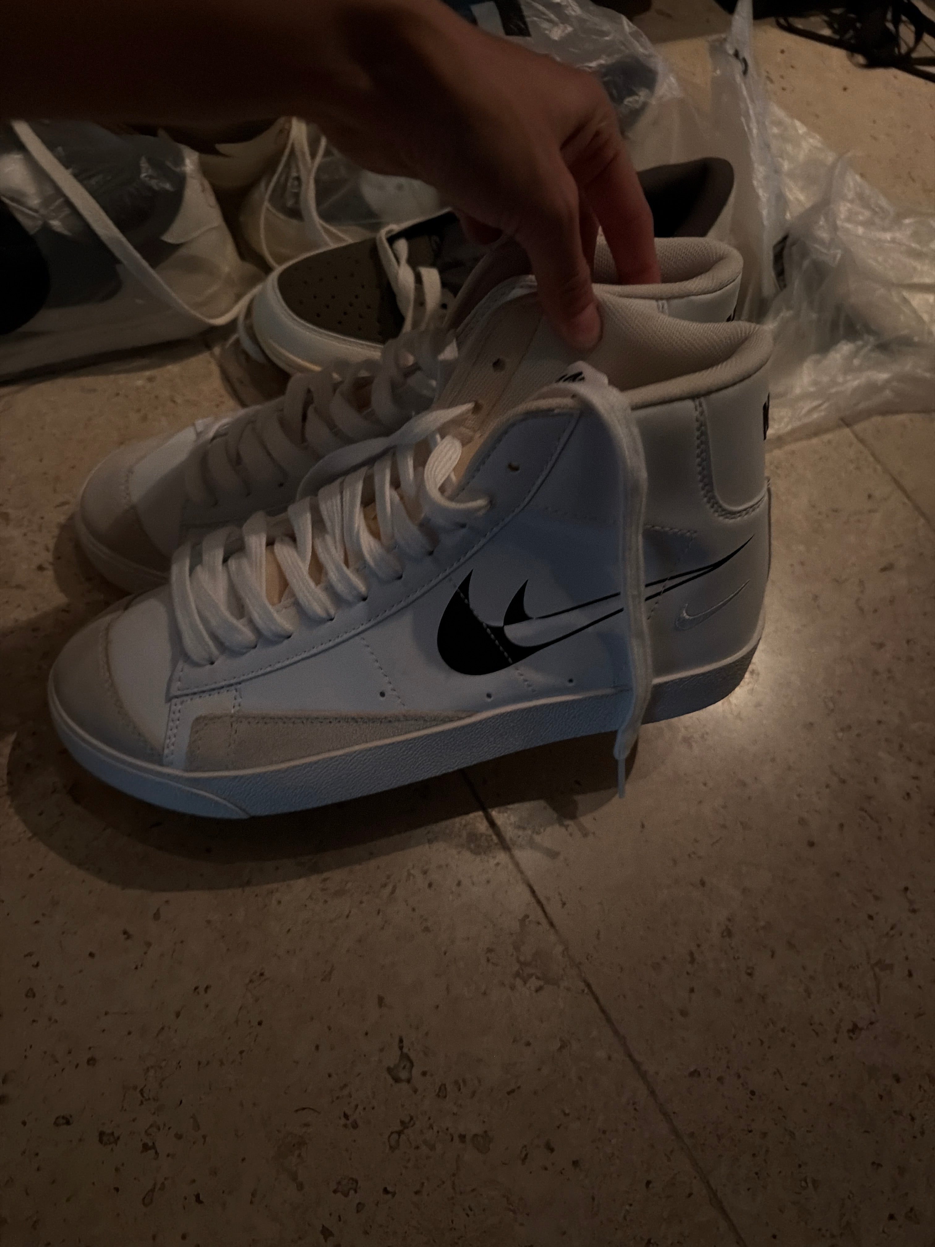 Blazer Nike  Blanco doble palomita