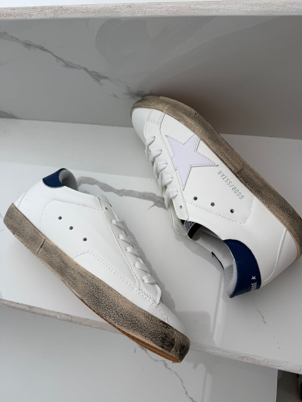 Golden goose blanco azul