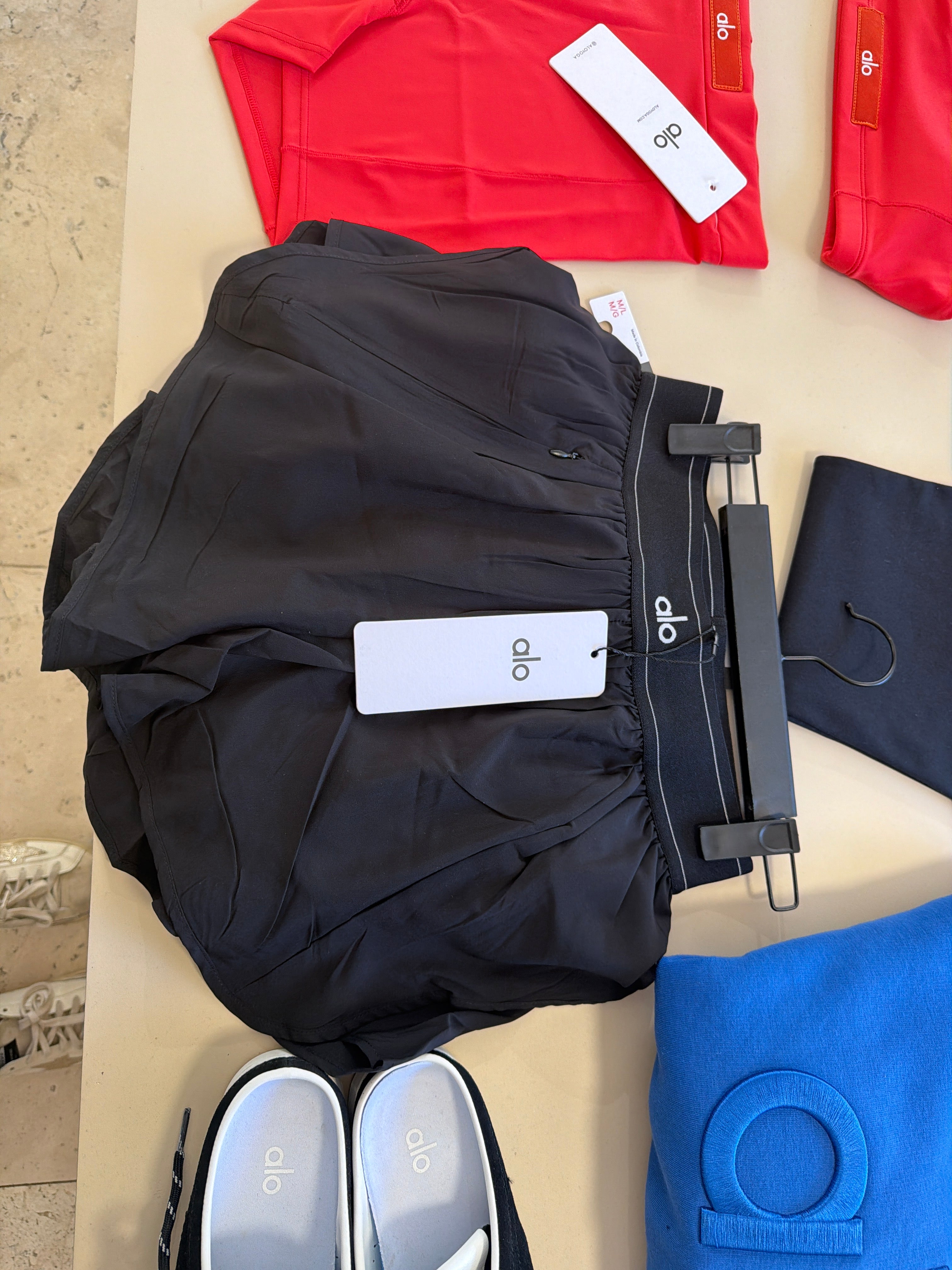 Short Alo yoga resorte negro