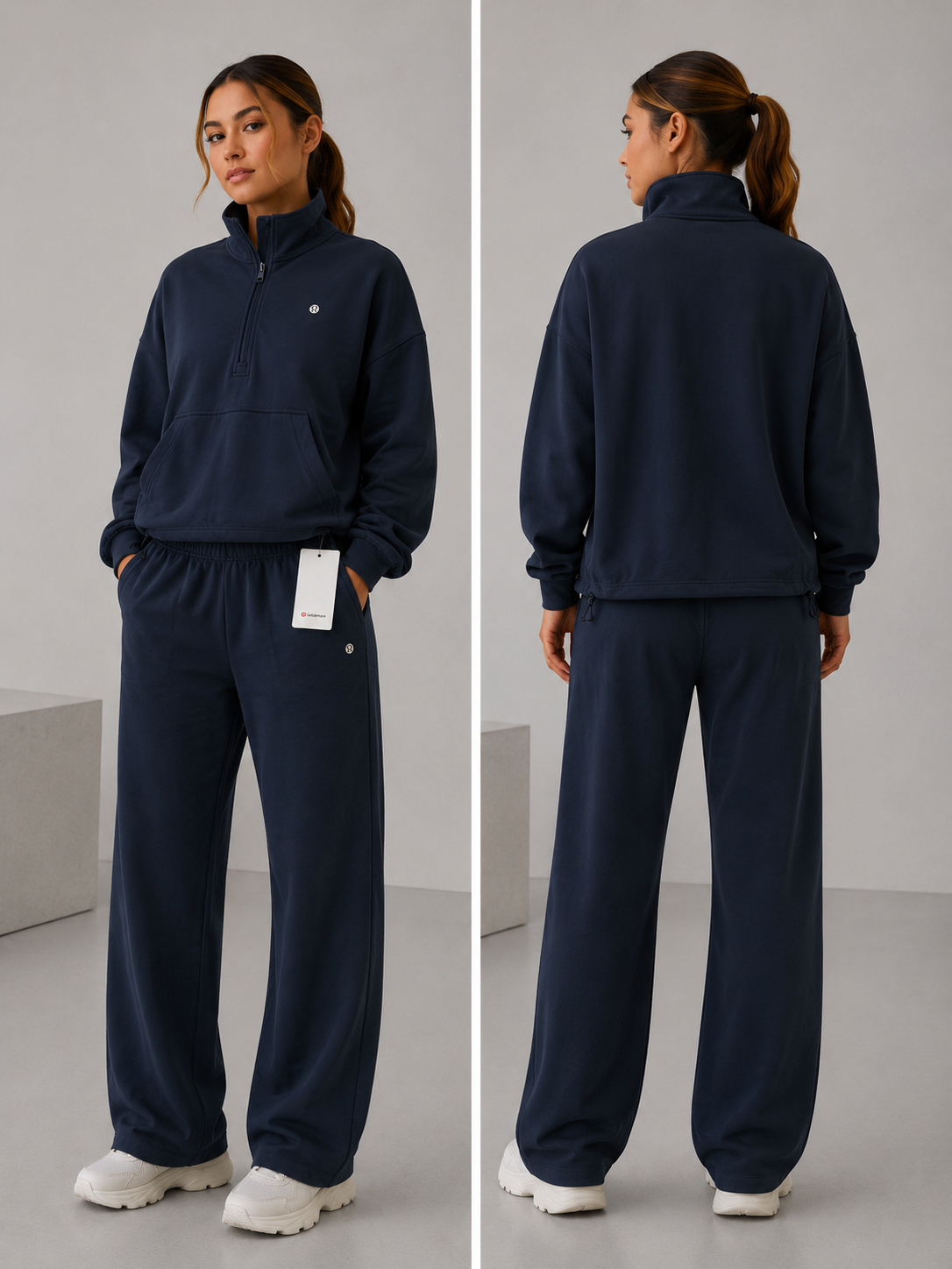 Conjunto lululemon azul pants y sudadera