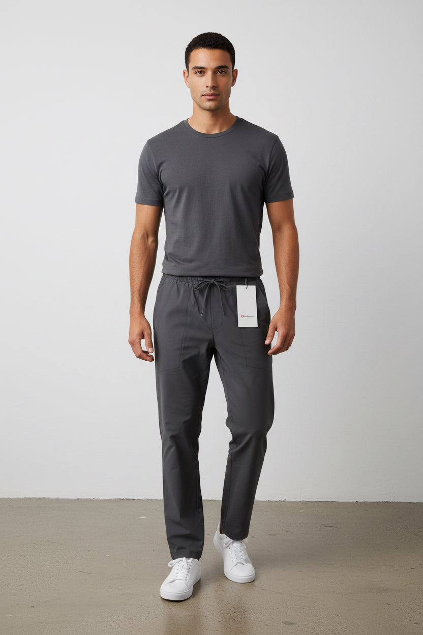 Pantalón recto lululemon caballero gris