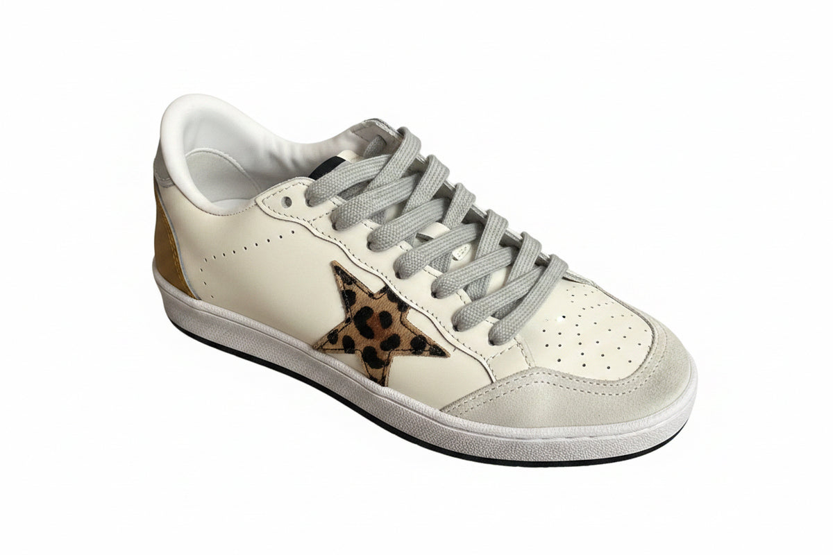 Golden goose estrella animal print
