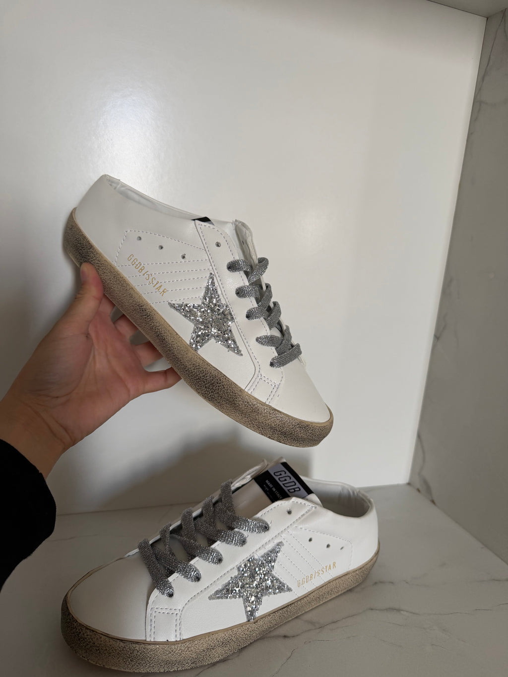 Golden goose meter estrella plateada