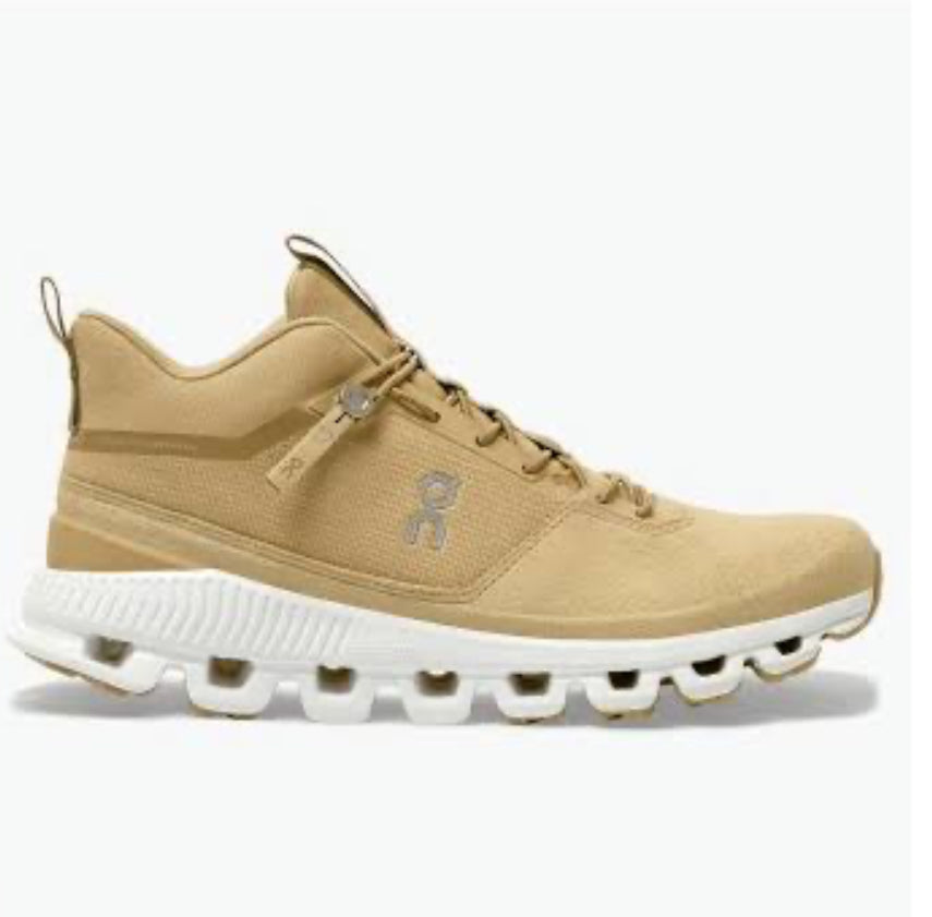 Bota hi beige suela blanca