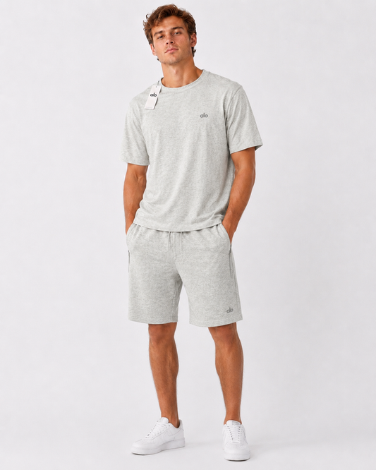 Conjunto Alo yoga caballero gris