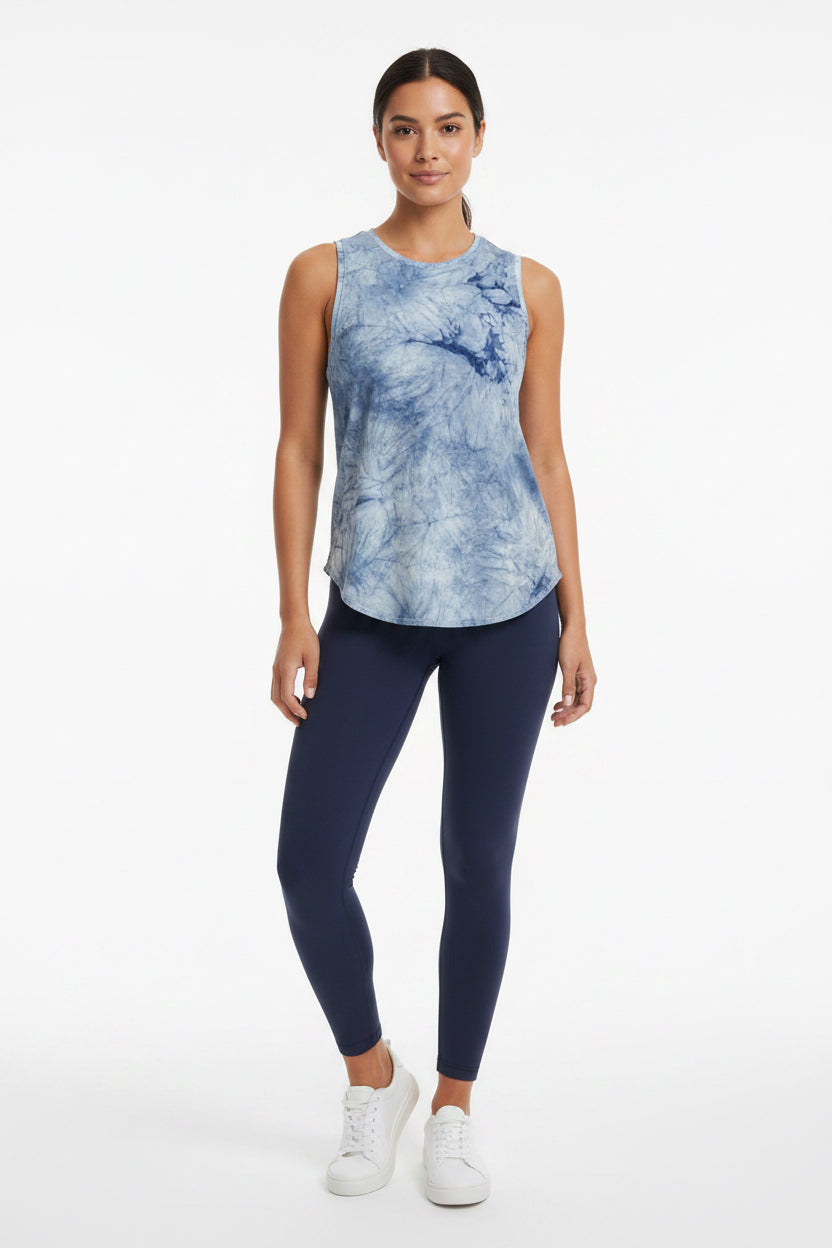 Playera lululemon sin manga azul cielo