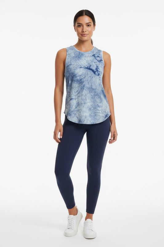Playera lululemon sin manga azul cielo