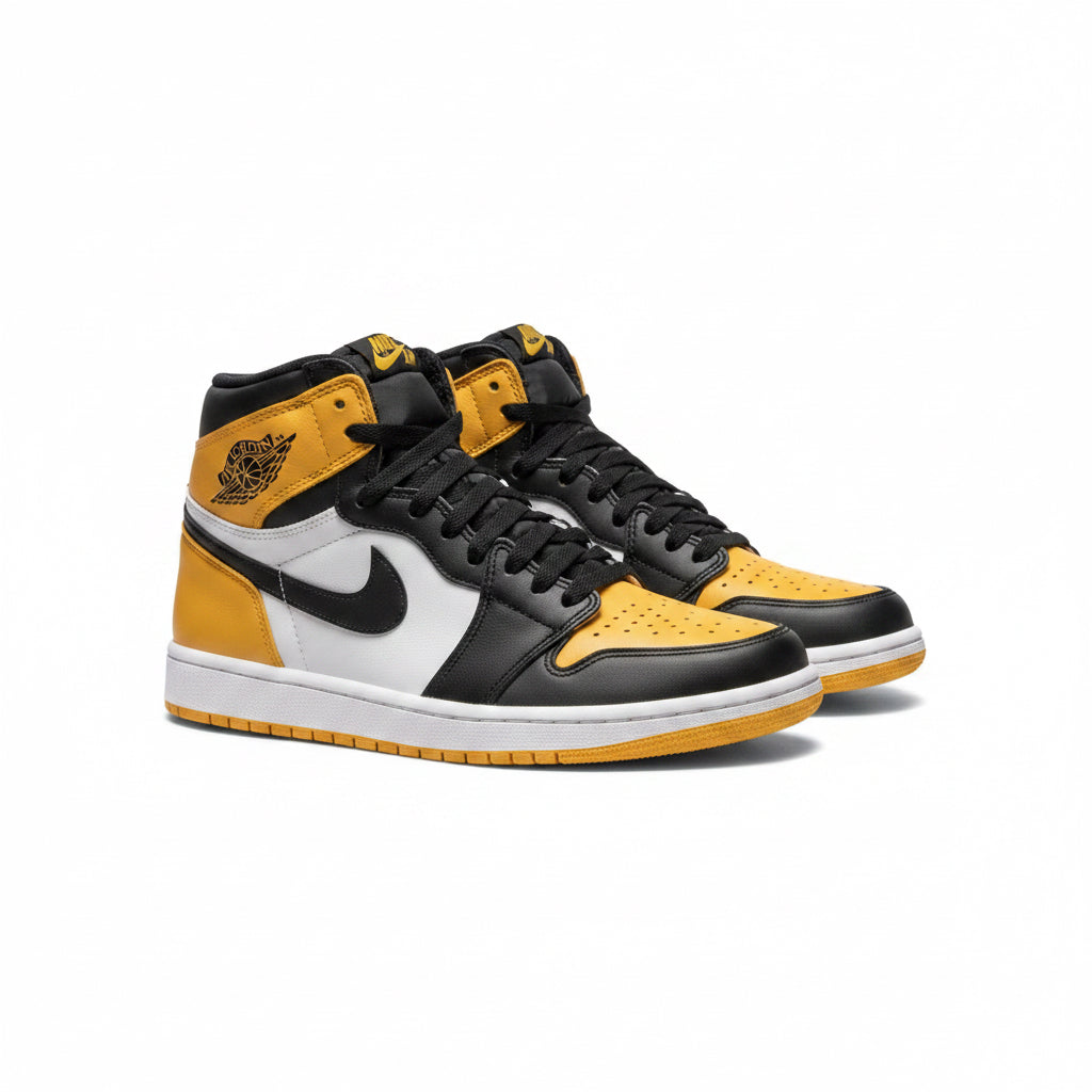Jordan Nike amarillo con blanco negro