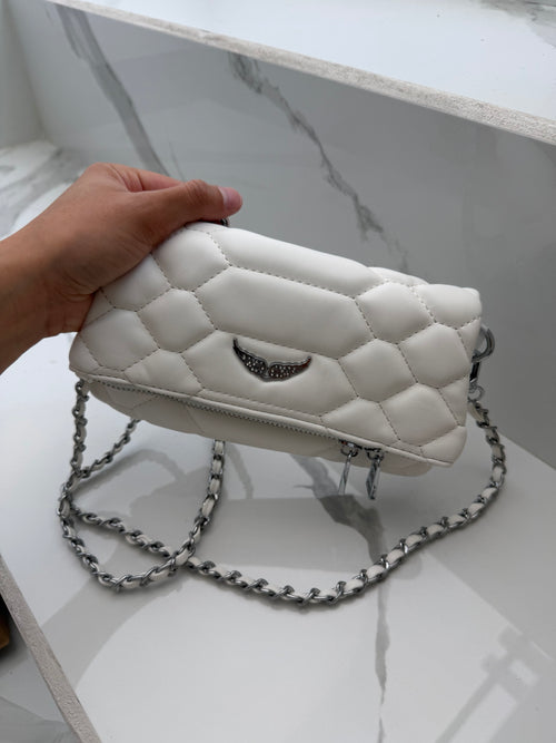 Bolsa zadig & voltaire  blanca mini