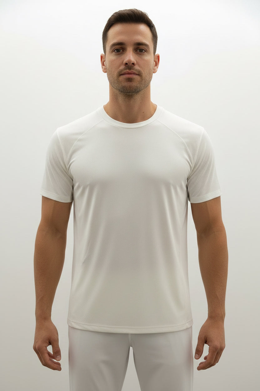 Playera Alo yoga básica blanca caballero