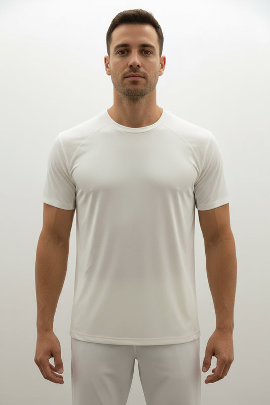 Playera Alo yoga b��sica blanca cabal