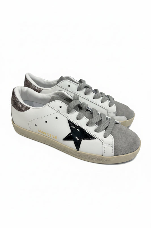 Golden Goose talón rosa estrella negra
