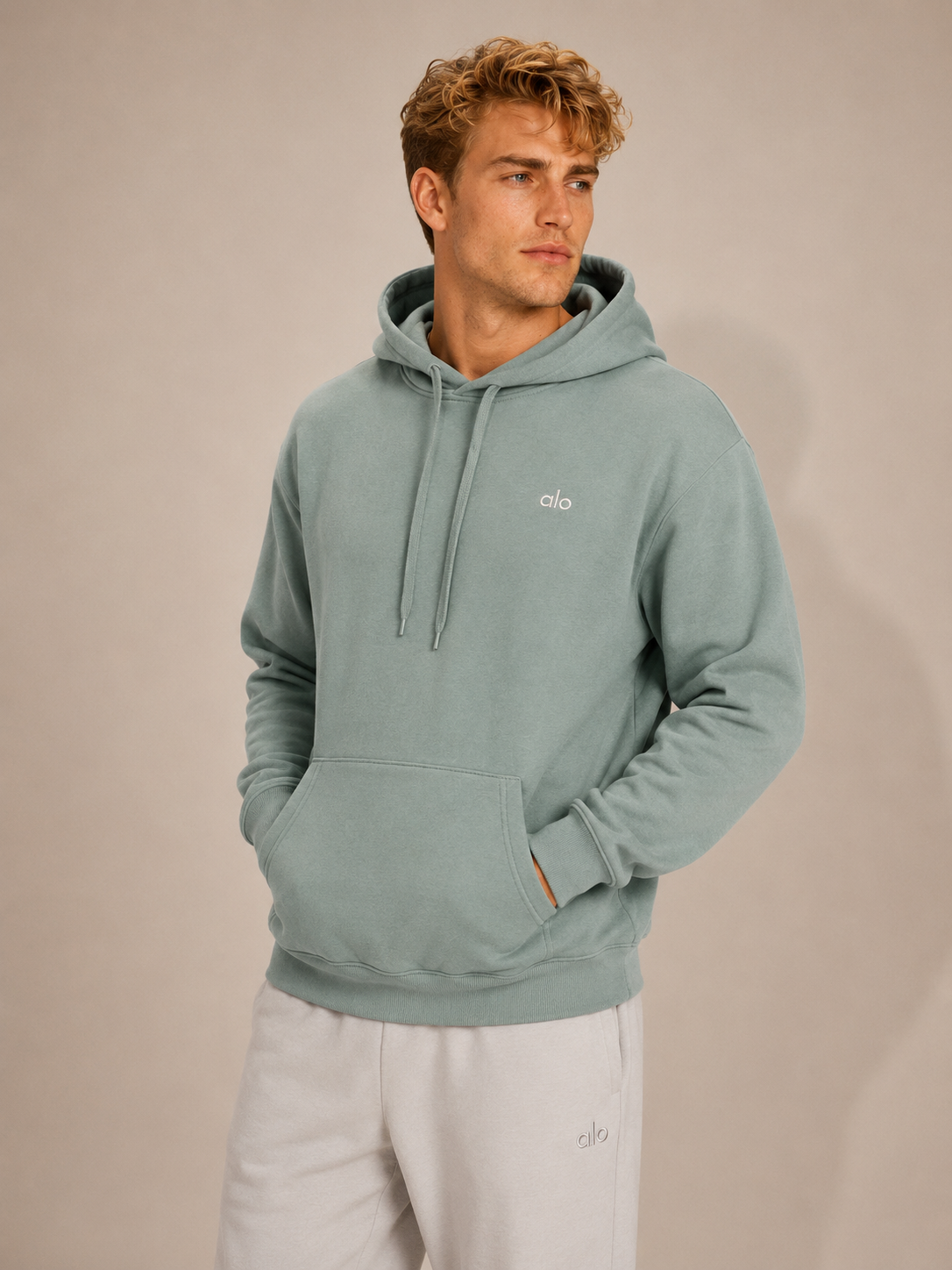 Sudadera Alo yoga verde unisex