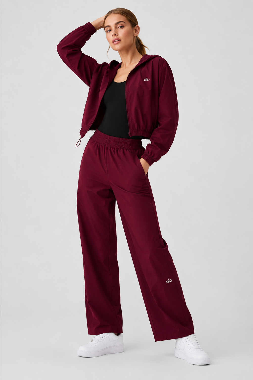 Conjunto Alo yoga rompe vientos