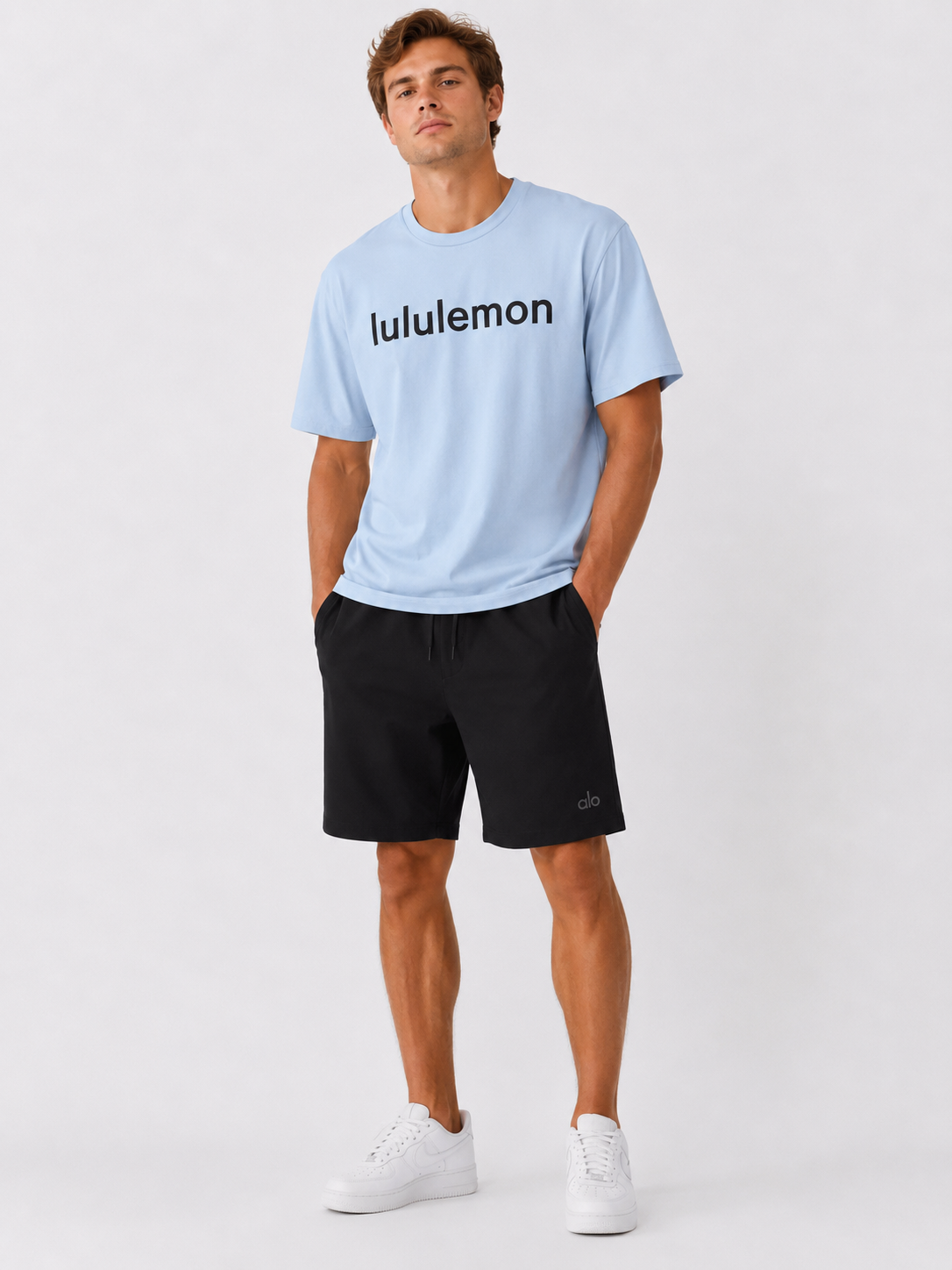 Playera lululemon azul oversize