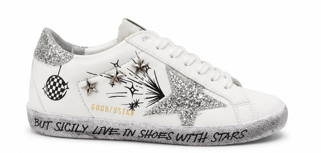 Golden Goose plateado fugas
