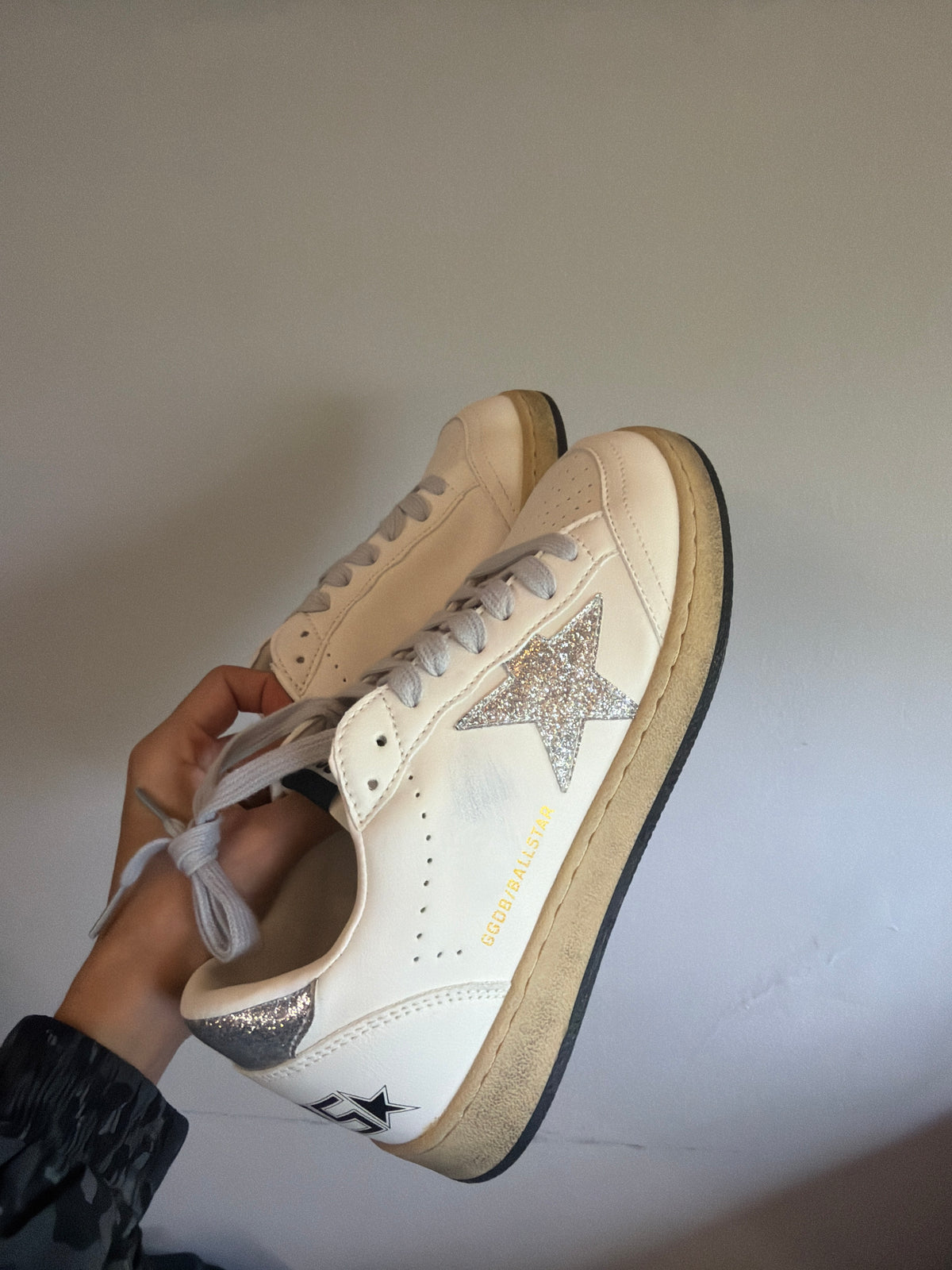 Golden Goose estrella plateada