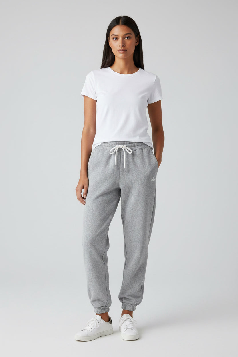 Jogger Alo yoga algodón gris