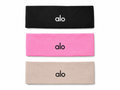 Paquete banditas Alo yoga 3 pz negra, rosa, beige