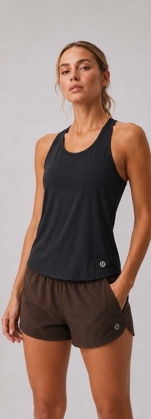 Playera Lululemon sin manga negra