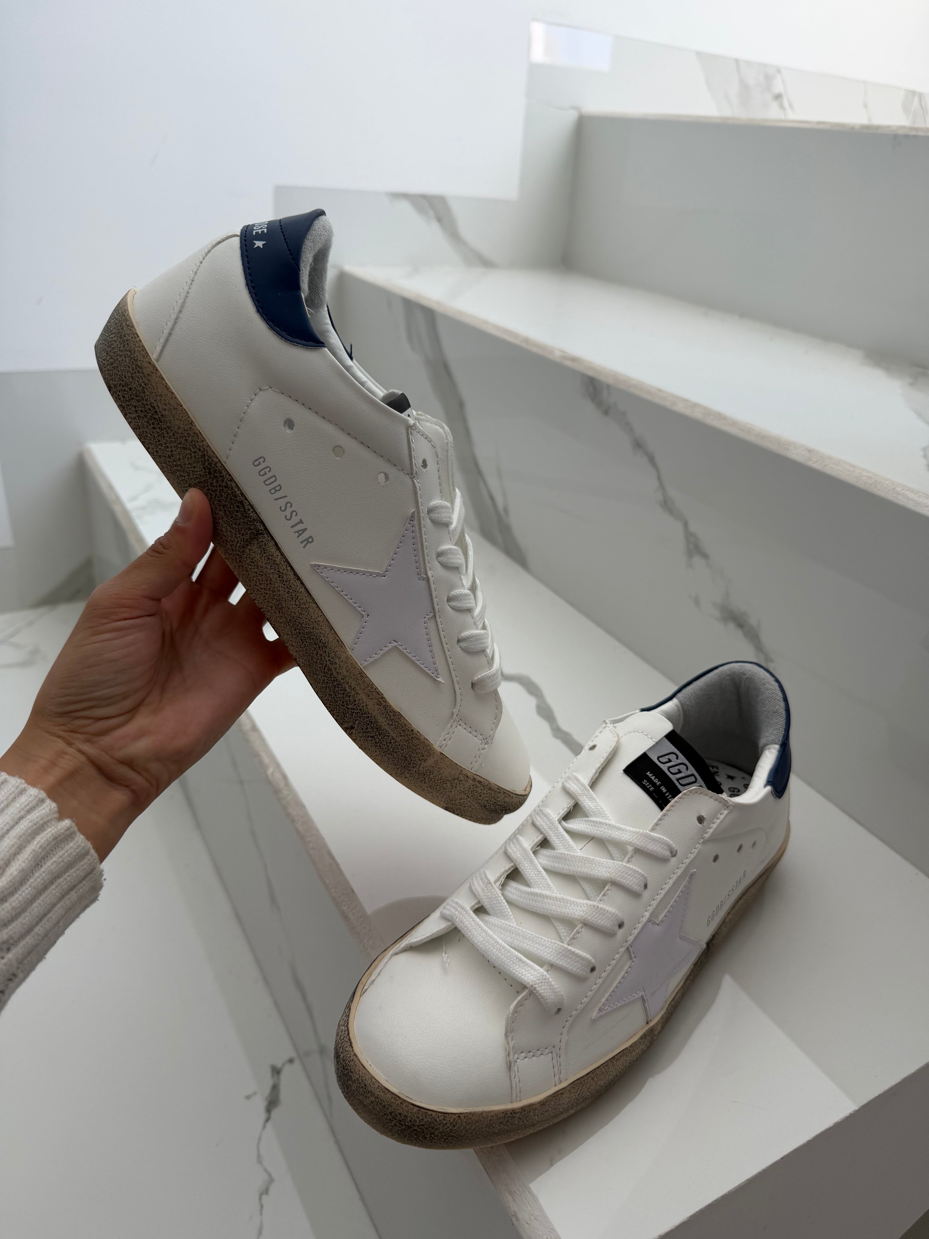 Golden goose blanco azul