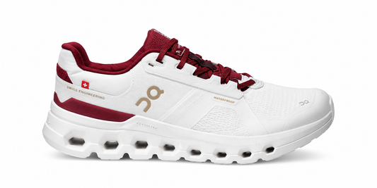 Tenis on Cloud Runner blanco rojo