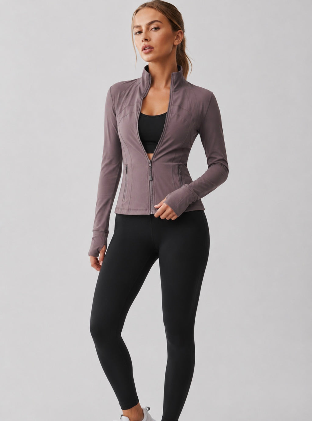 Define jacket Lululemon morado