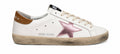 Golden goose talón café estrella rosa