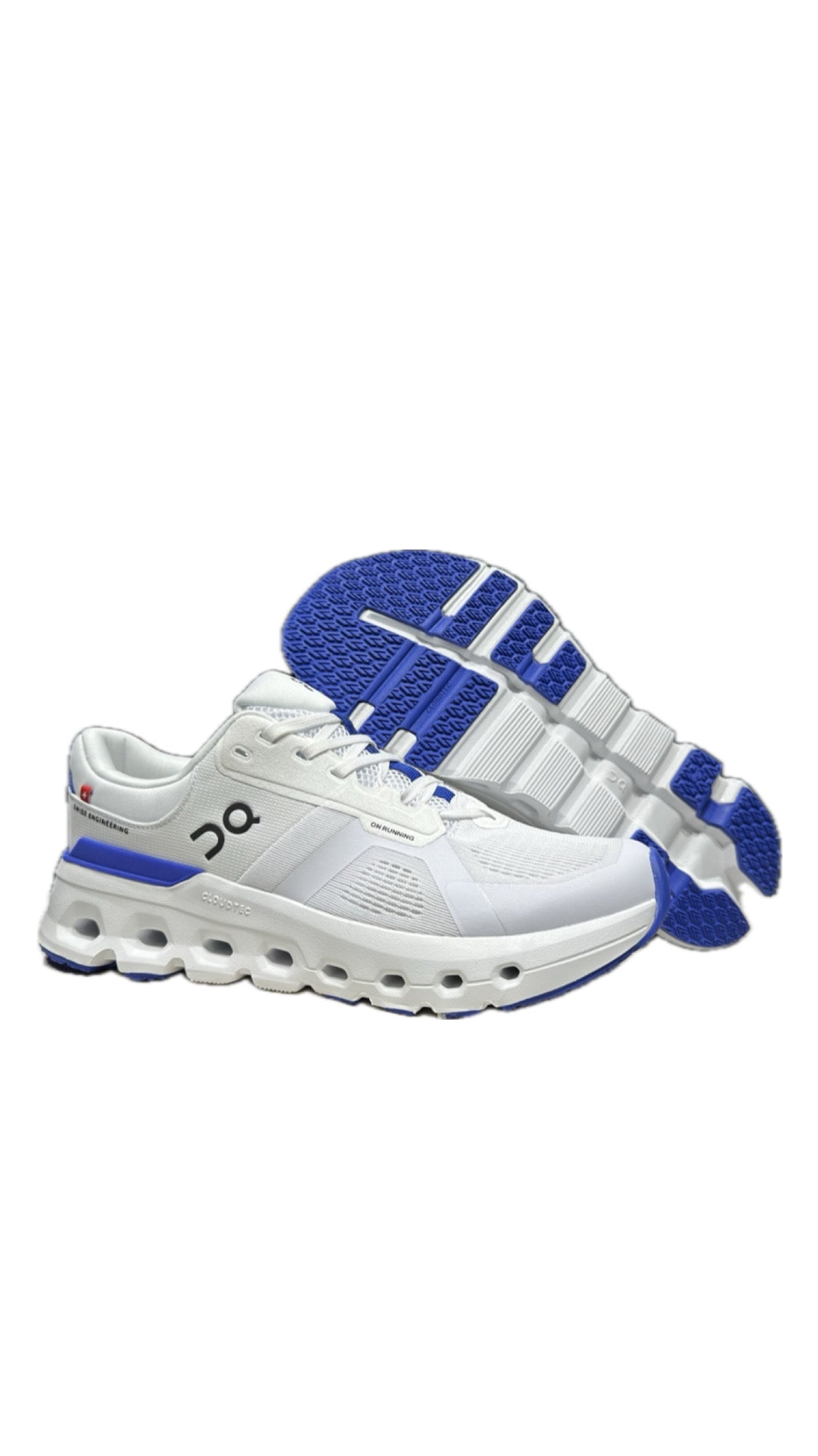 Tenis on Cloud runner azul blanco