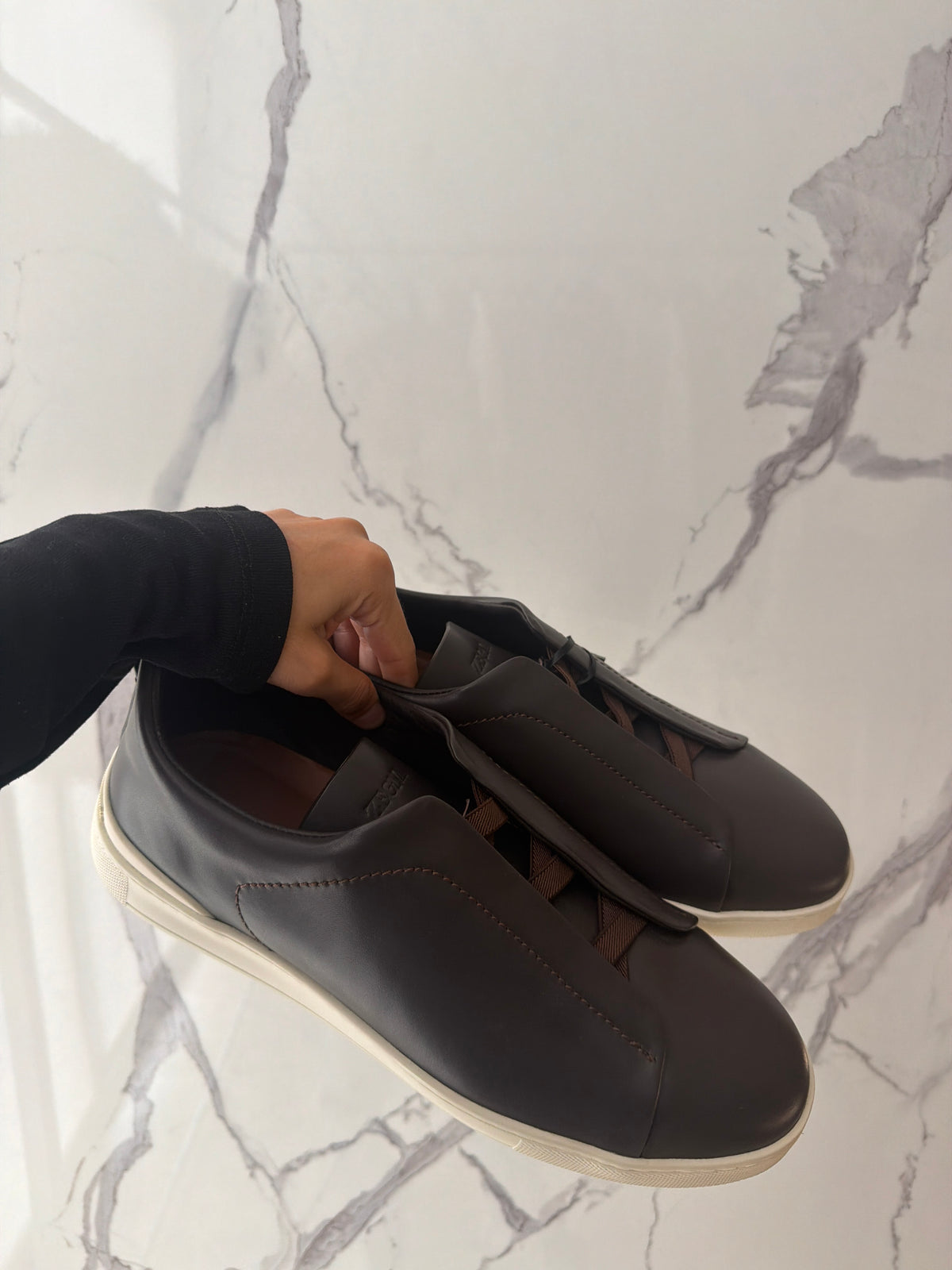 Tenis zegna piel