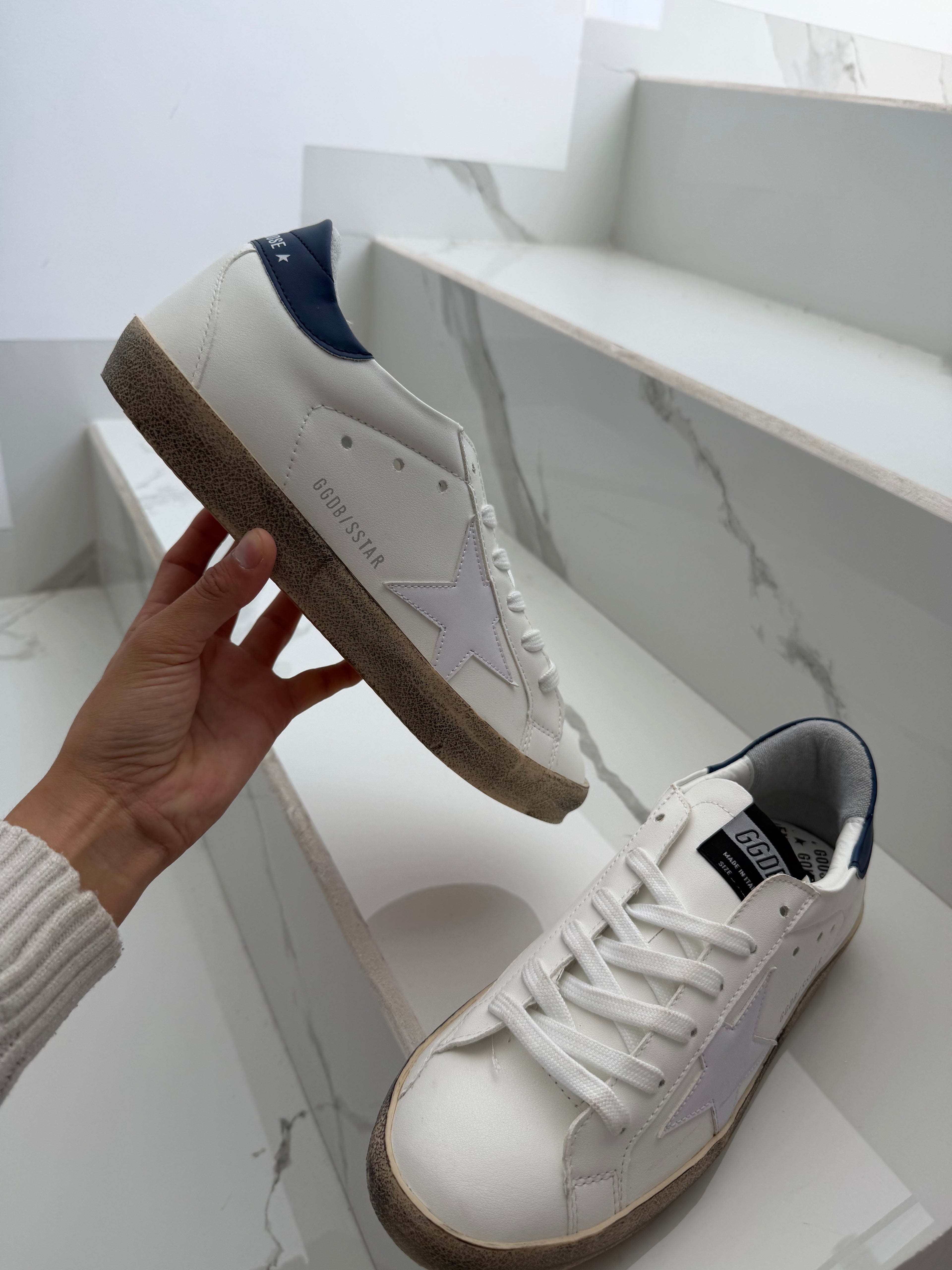 Golden goose blanco azul